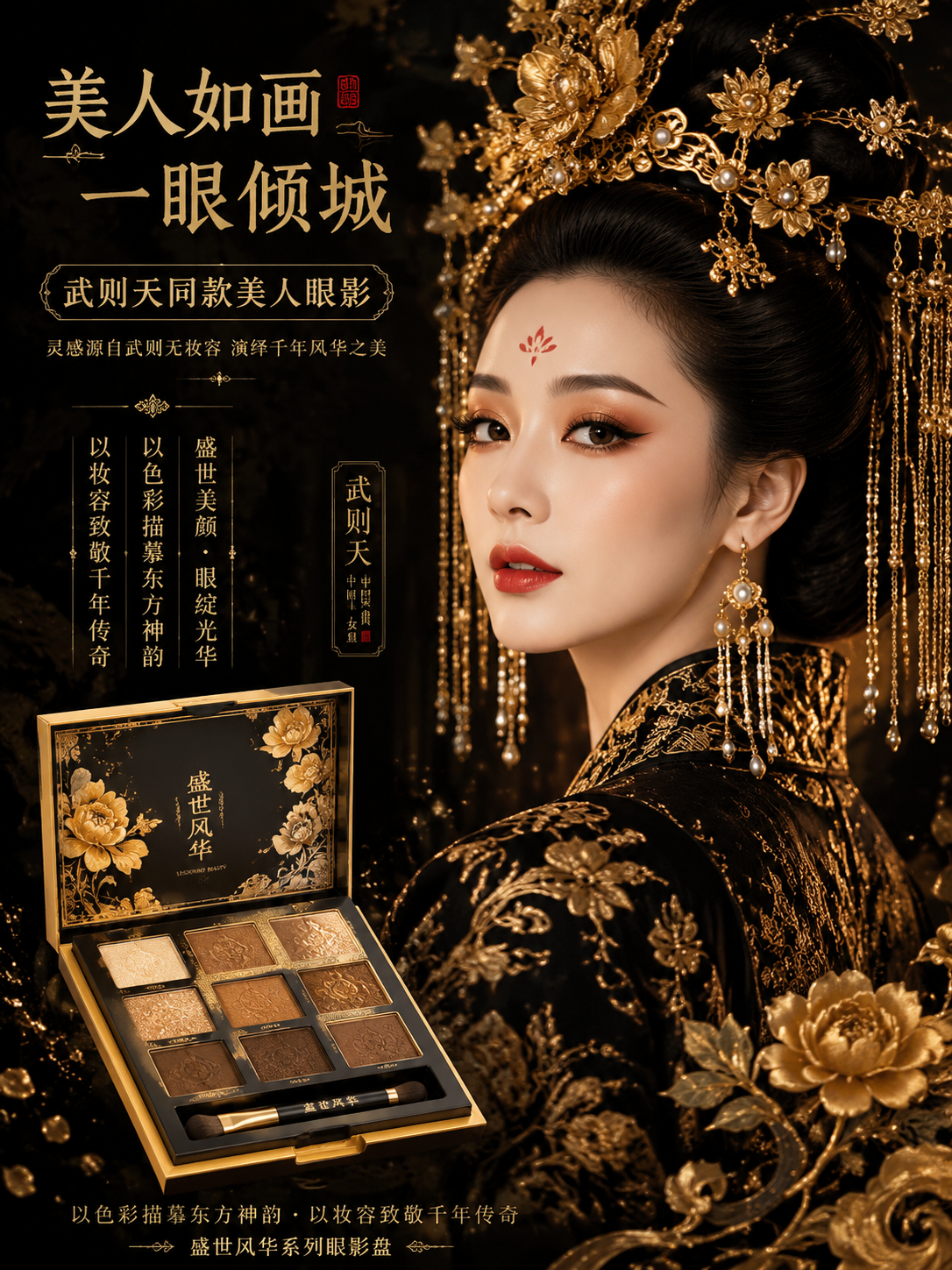 武则天同款美人眼影盘图片