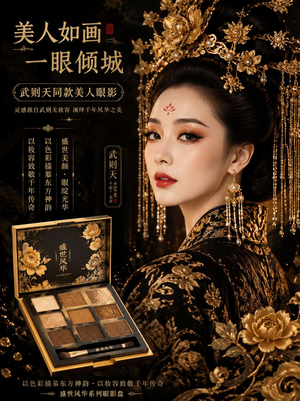 武则天同款美人眼影盘图片