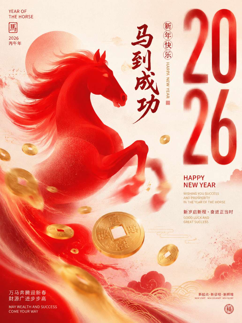 2026马年国潮文创海报设计
